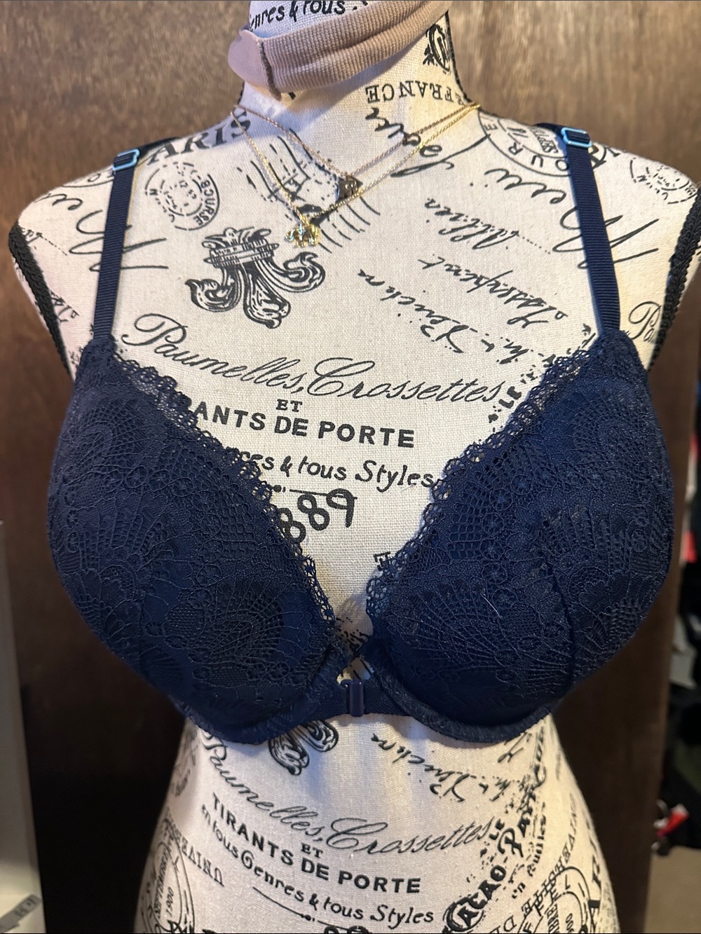 Navy Lace Push-Up Bra - Victoria Secret